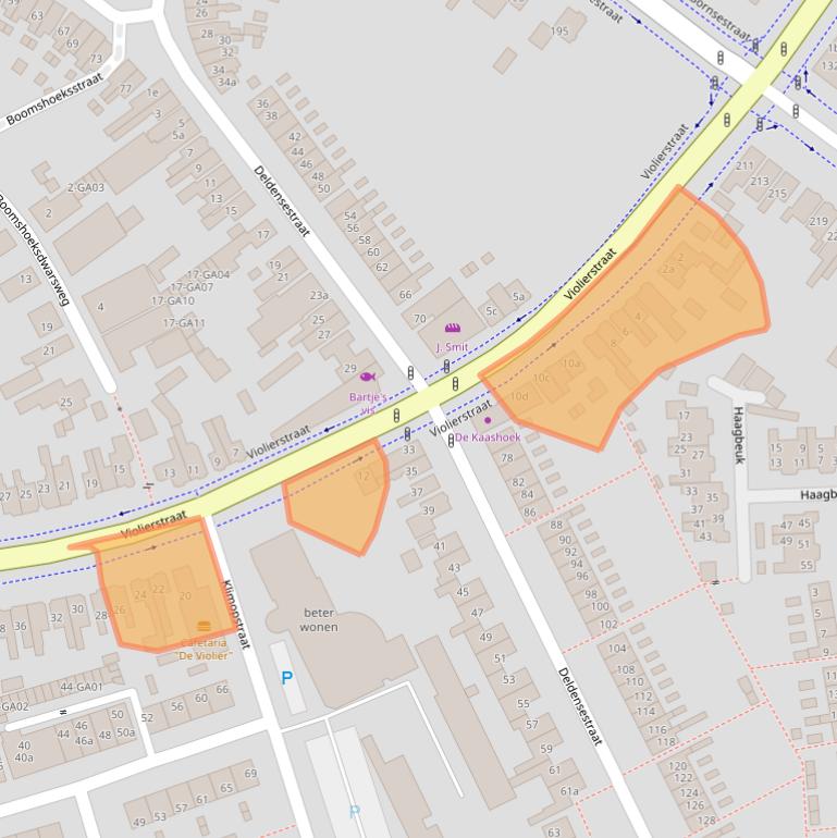 Kaart van postcodegebied 7601GS.