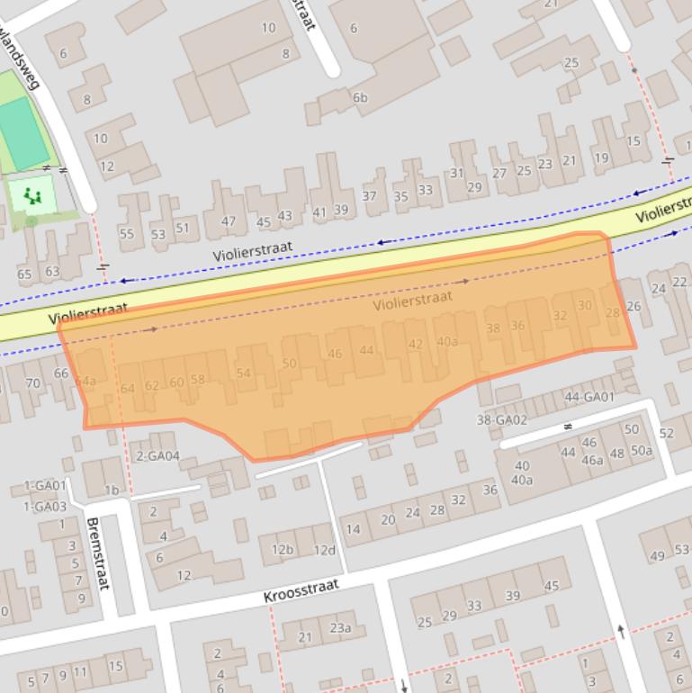 Kaart van postcodegebied 7601GT.