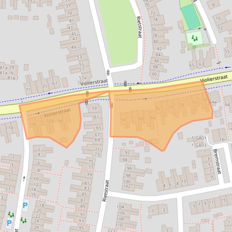 Kaart van postcodegebied 7601GV.