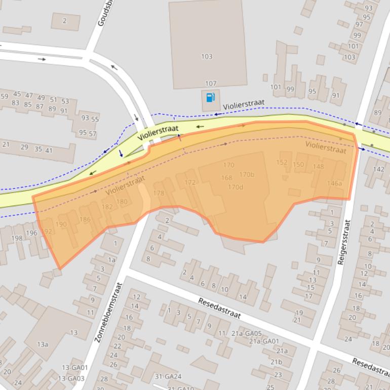 Kaart van postcodegebied 7601GX.