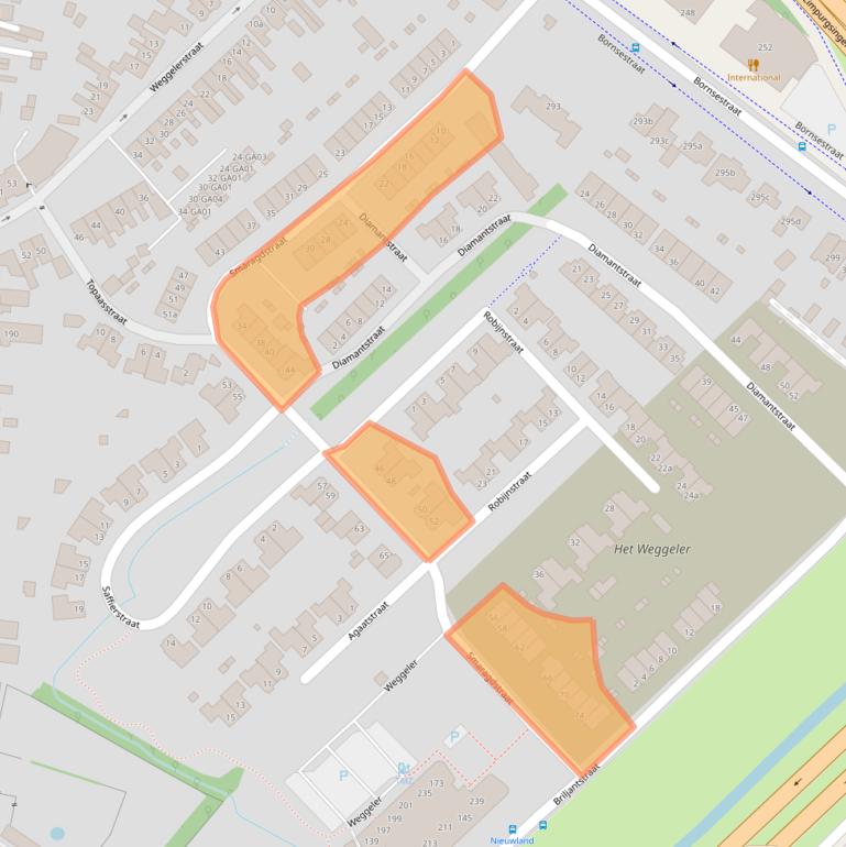 Kaart van postcodegebied 7601HC.