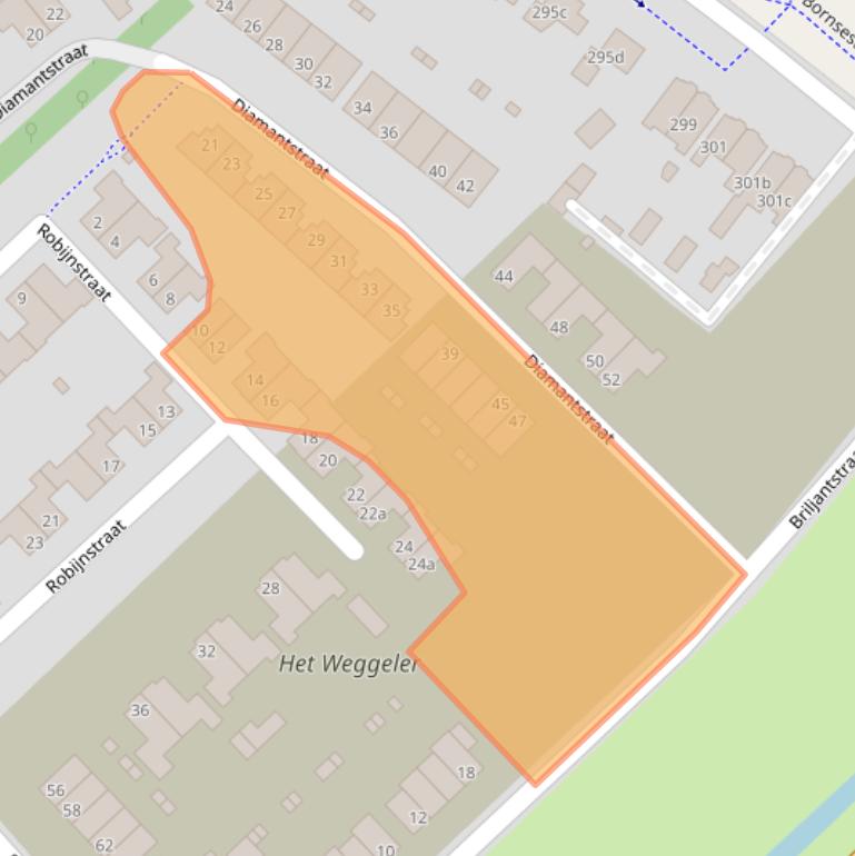 Kaart van postcodegebied 7601HJ.