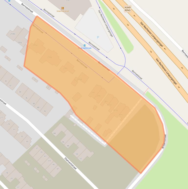 Kaart van postcodegebied 7601PA.