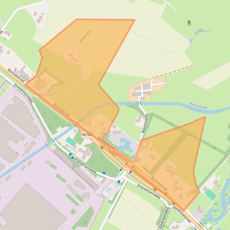 Kaart van postcodegebied 7601PE.