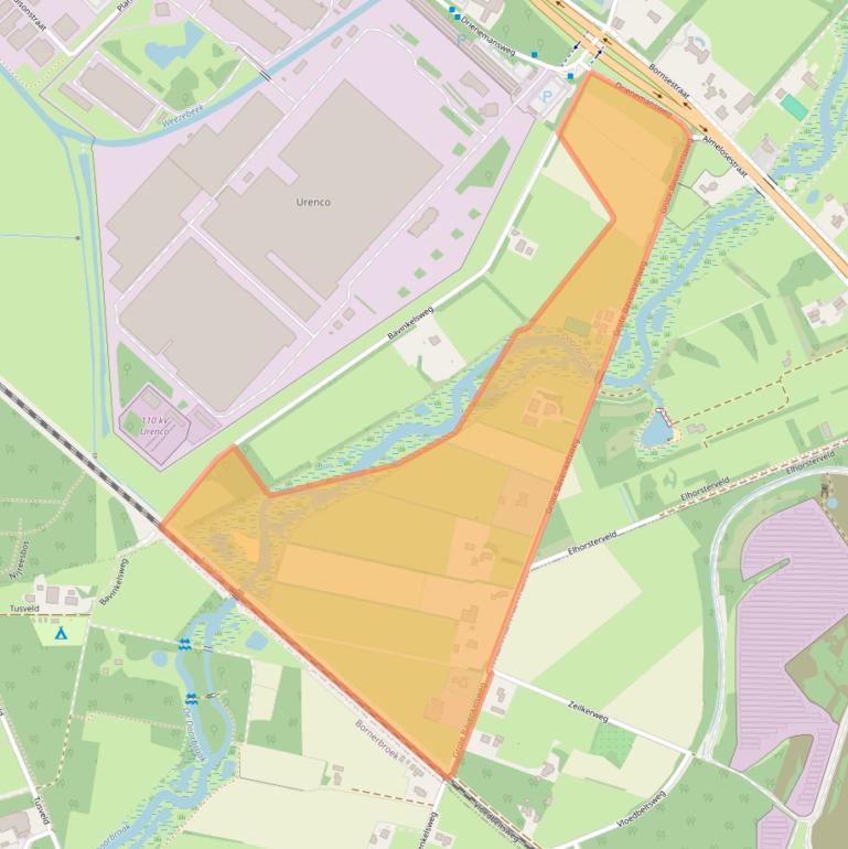 Kaart van postcodegebied 7601PL.