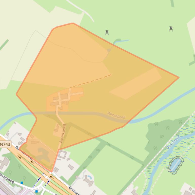 Kaart van postcodegebied 7601PN.