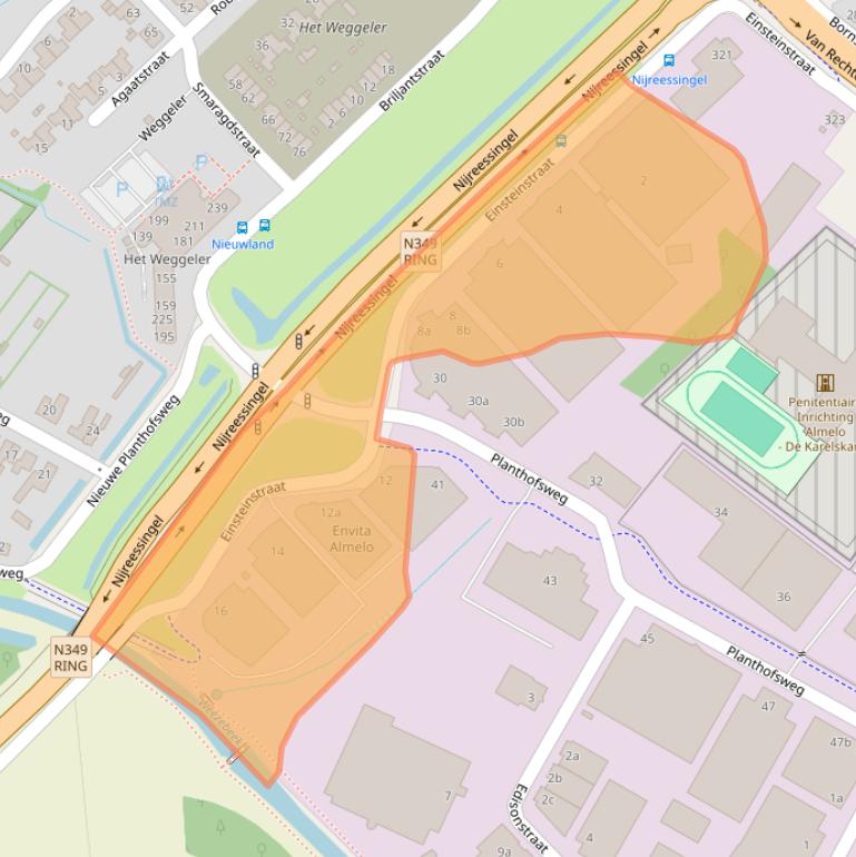 Kaart van postcodegebied 7601PR.