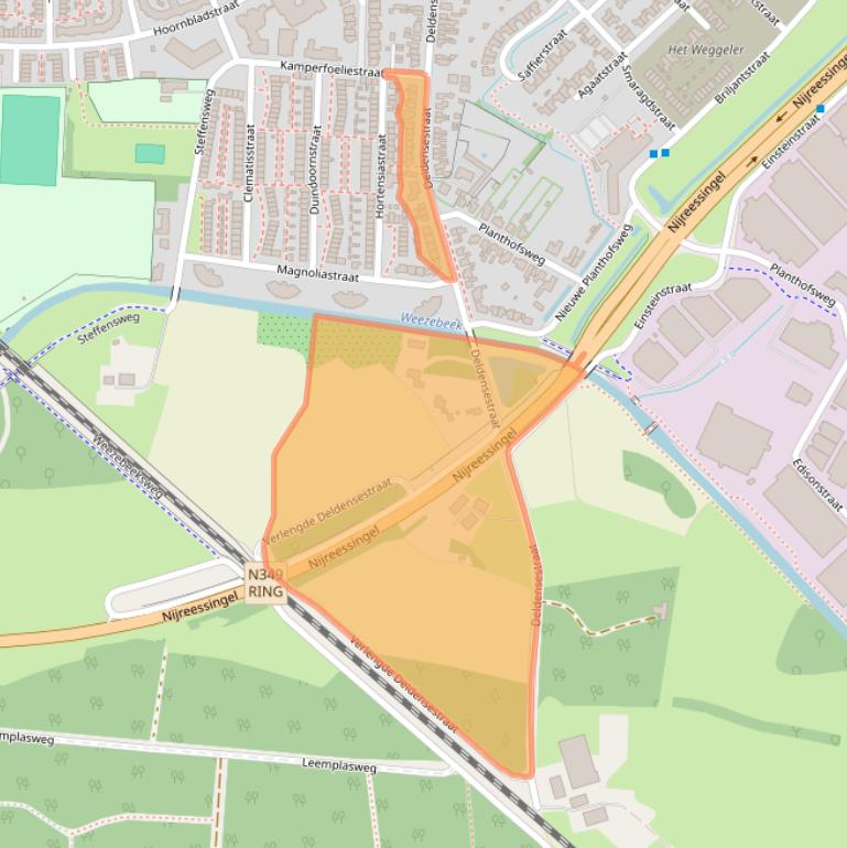 Kaart van postcodegebied 7601RT.