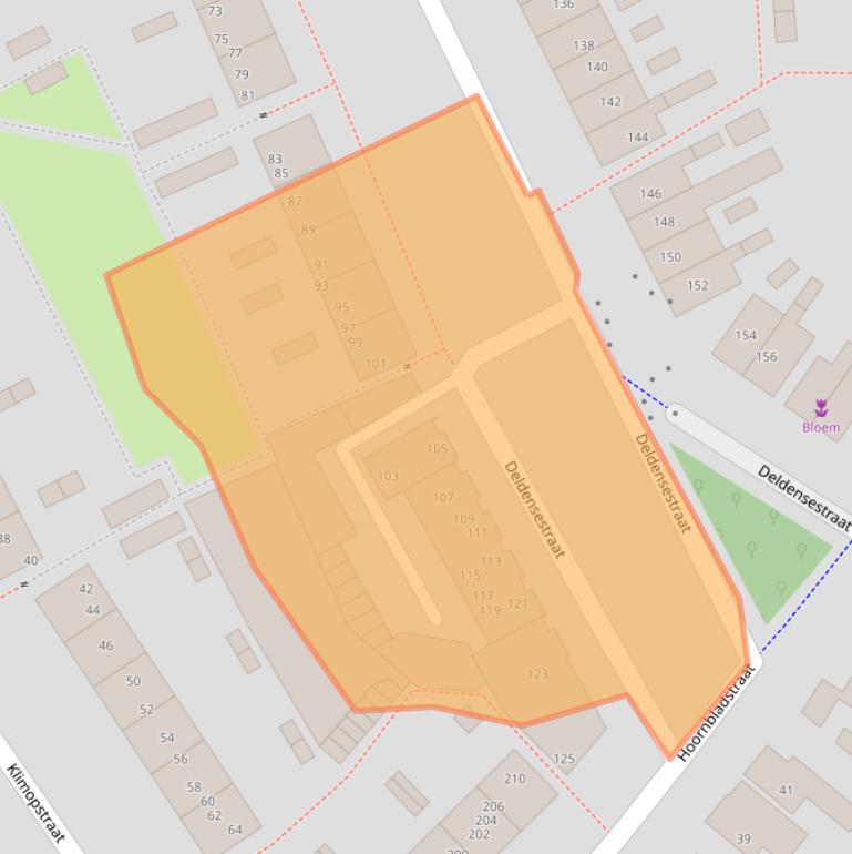 Kaart van postcodegebied 7601RW.