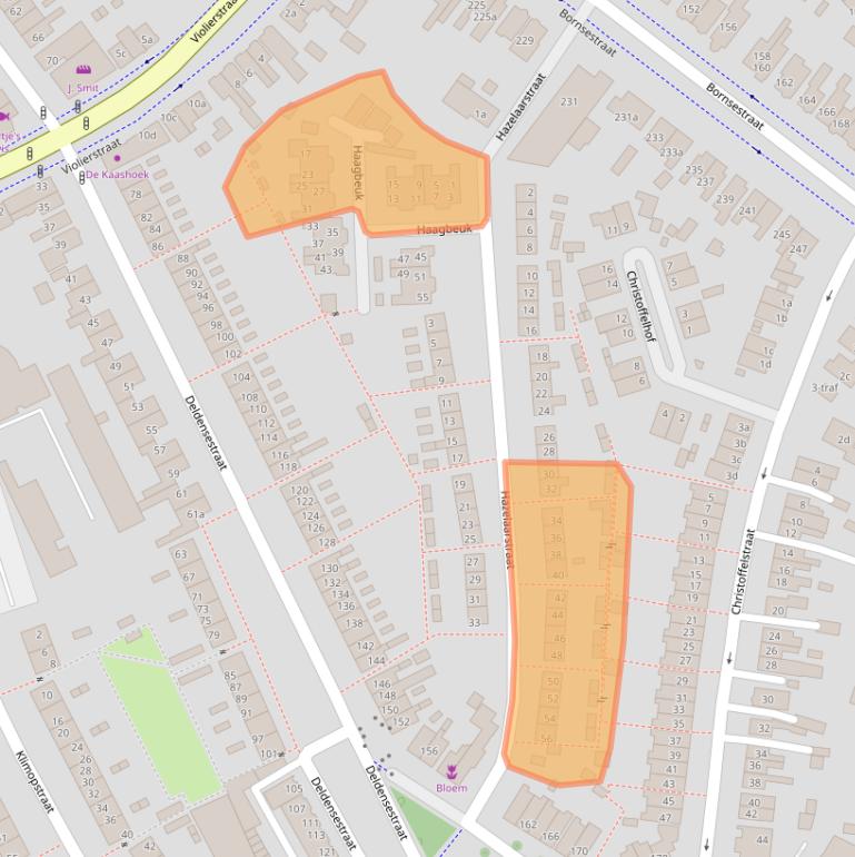 Kaart van postcodegebied 7601SB.