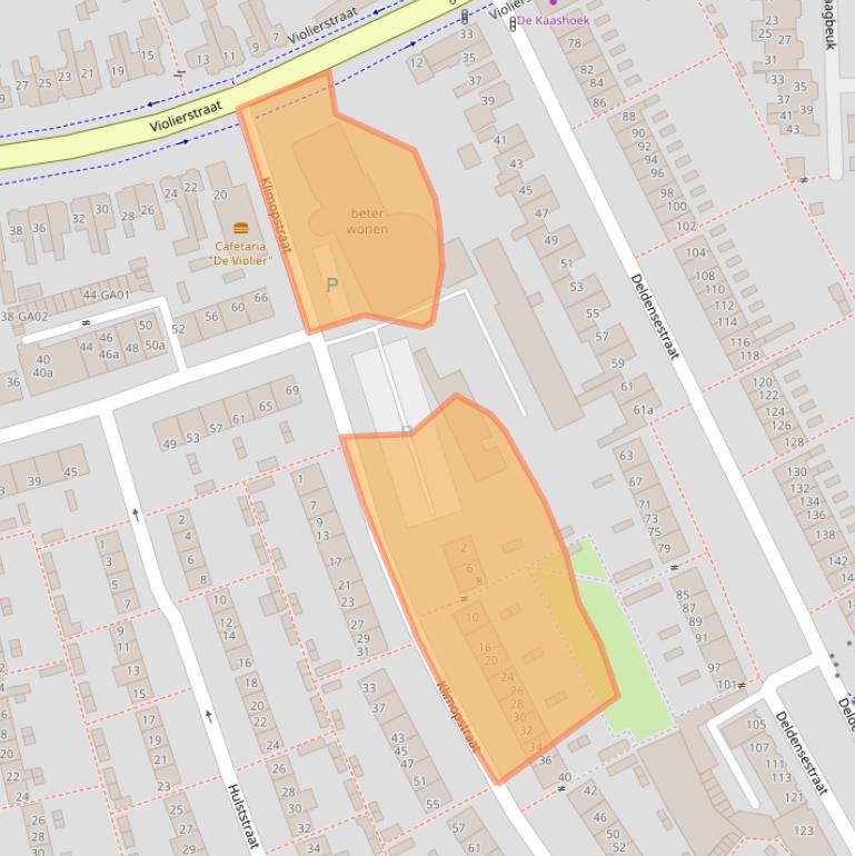 Kaart van postcodegebied 7601SH.