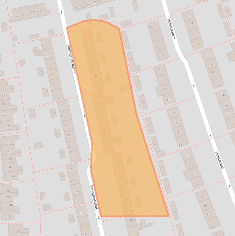 Kaart van postcodegebied 7601TD.