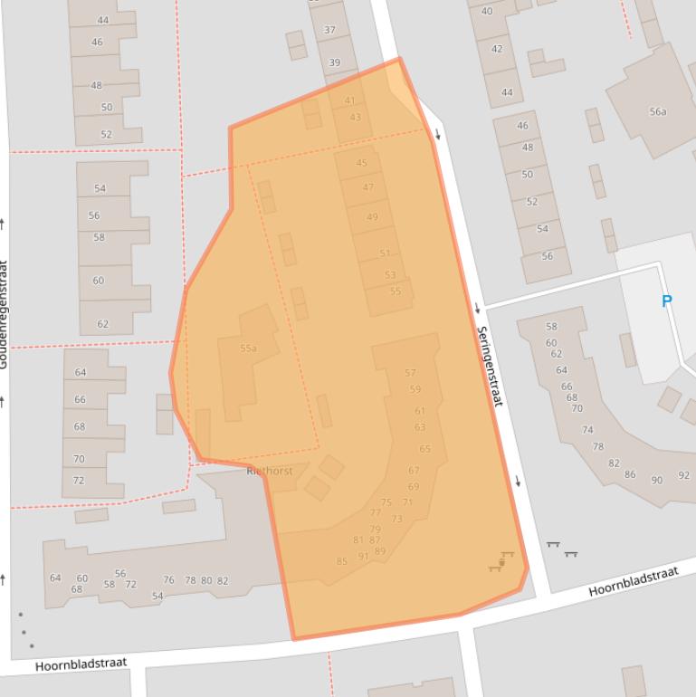 Kaart van postcodegebied 7601TE.