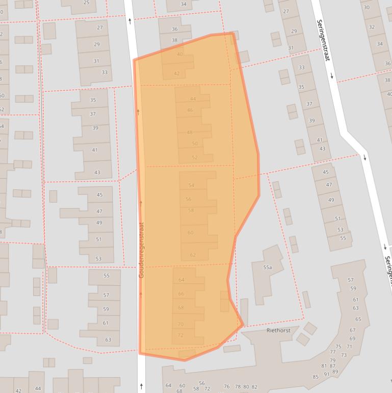 Kaart van postcodegebied 7601TJ.