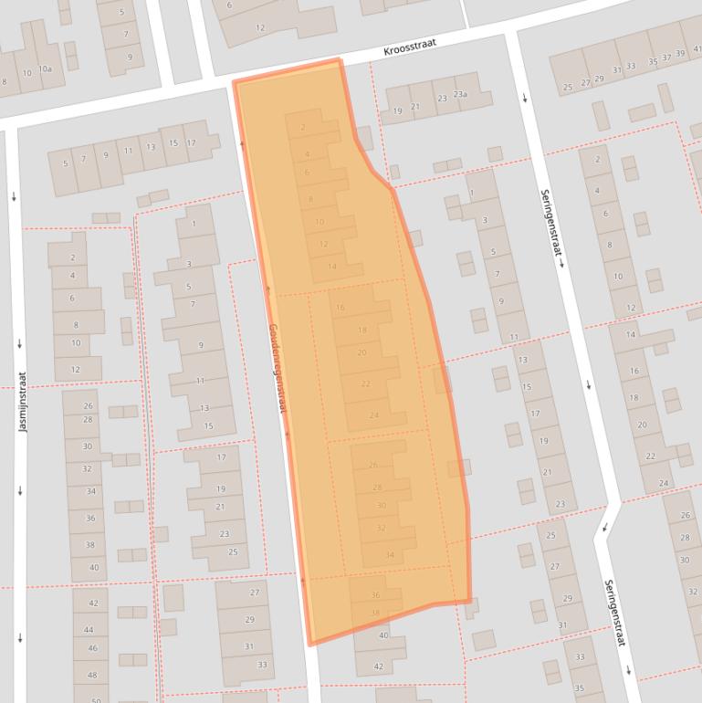 Kaart van postcodegebied 7601TK.