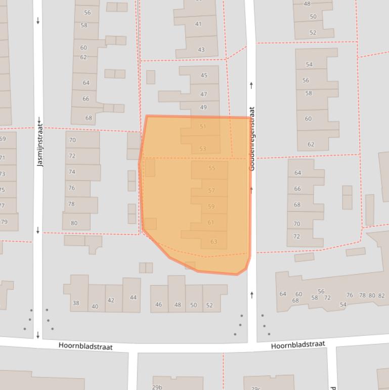 Kaart van postcodegebied 7601TL.