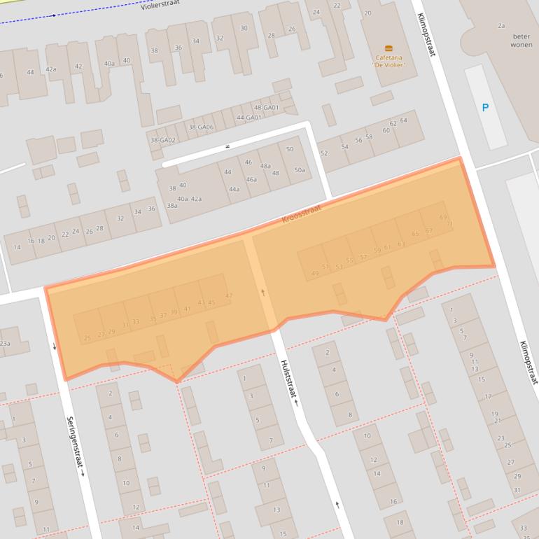 Kaart van postcodegebied 7601TW.