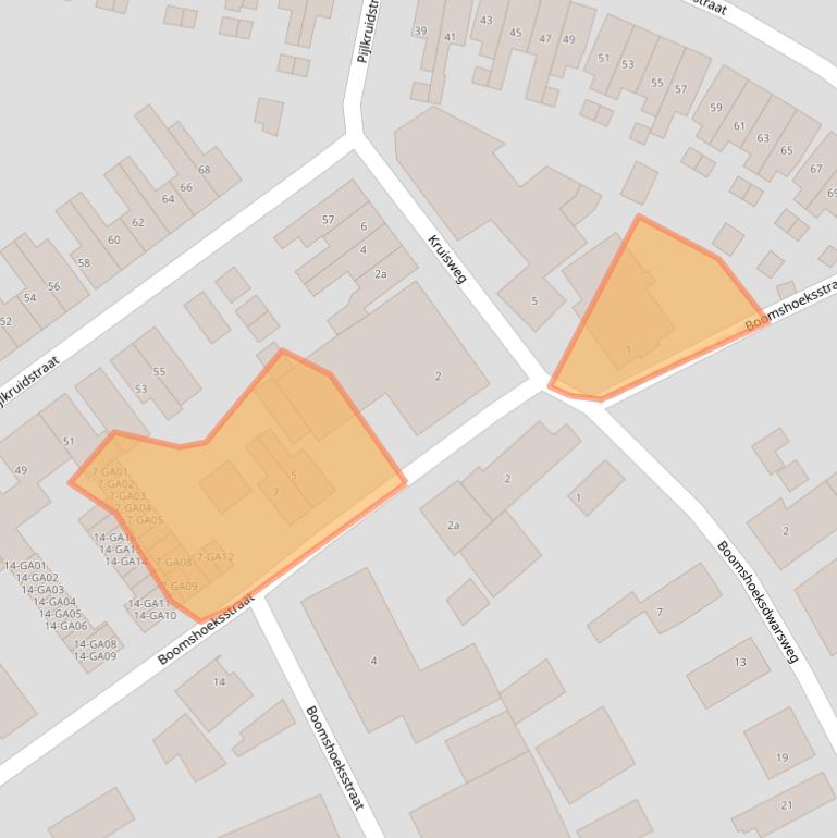 Kaart van postcodegebied 7601VK.