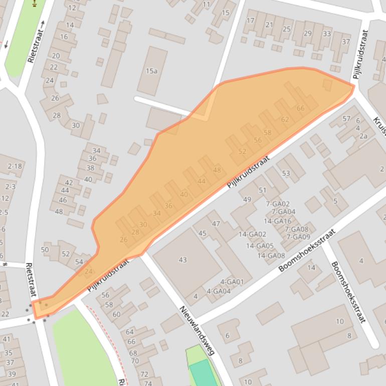 Kaart van postcodegebied 7601VL.