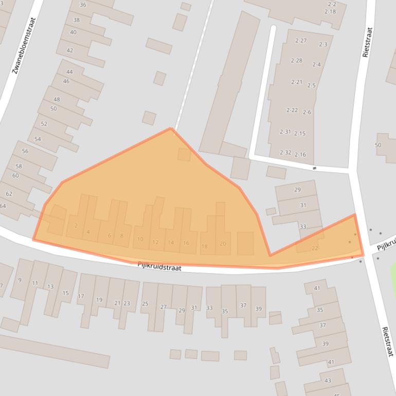 Kaart van postcodegebied 7601VM.