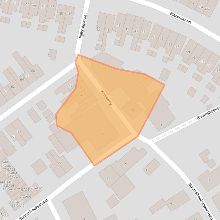 Kaart van postcodegebied 7601VR.