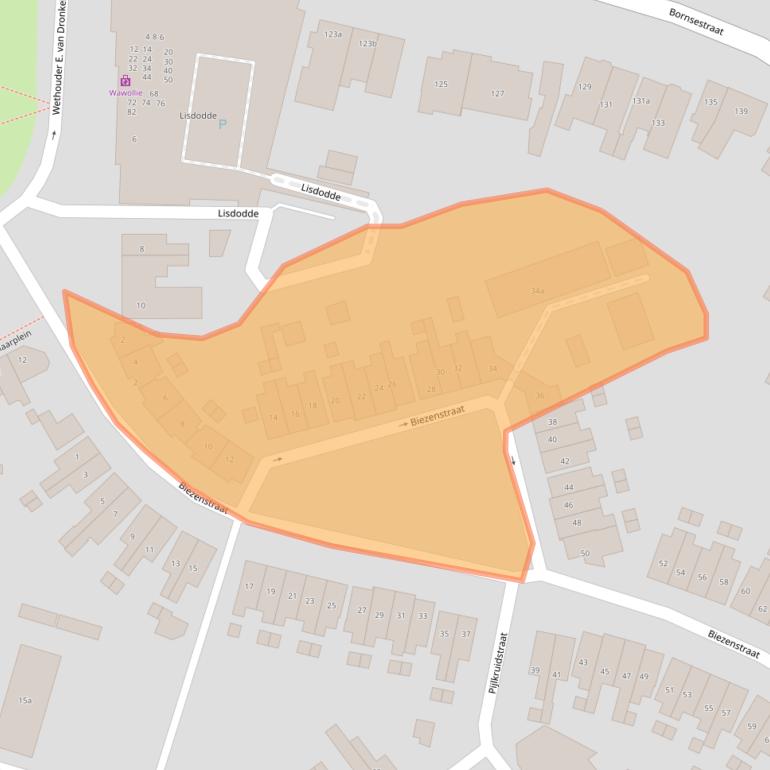 Kaart van postcodegebied 7601VT.