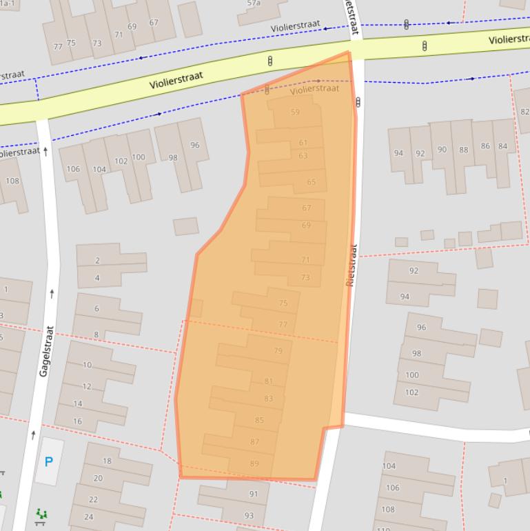 Kaart van postcodegebied 7601XE.