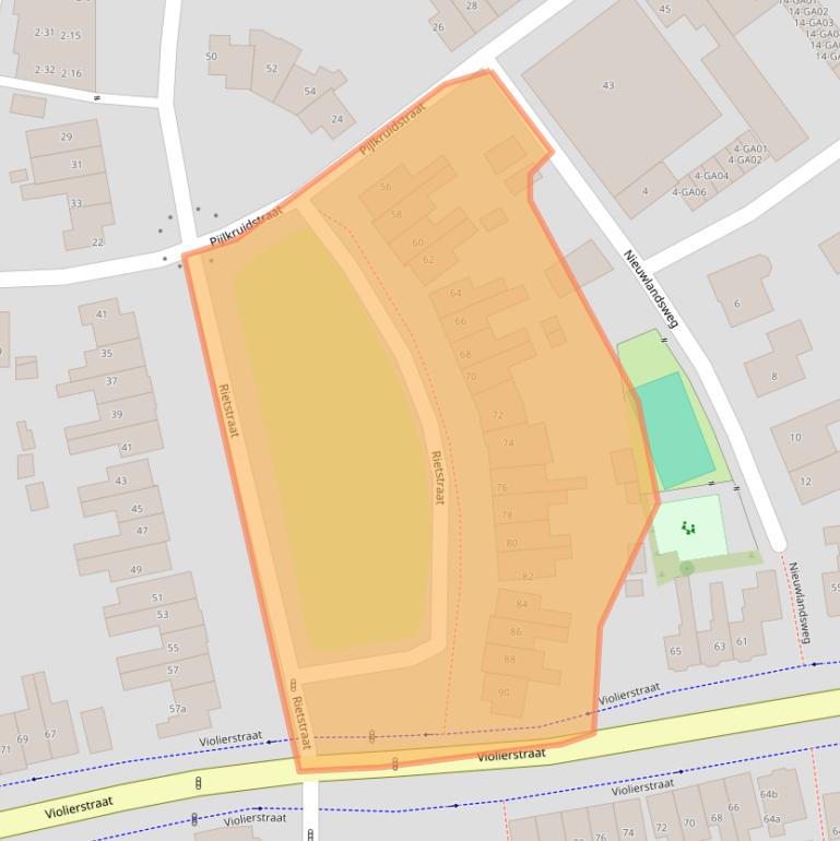 Kaart van postcodegebied 7601XN.