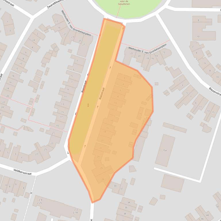 Kaart van postcodegebied 7601XR.