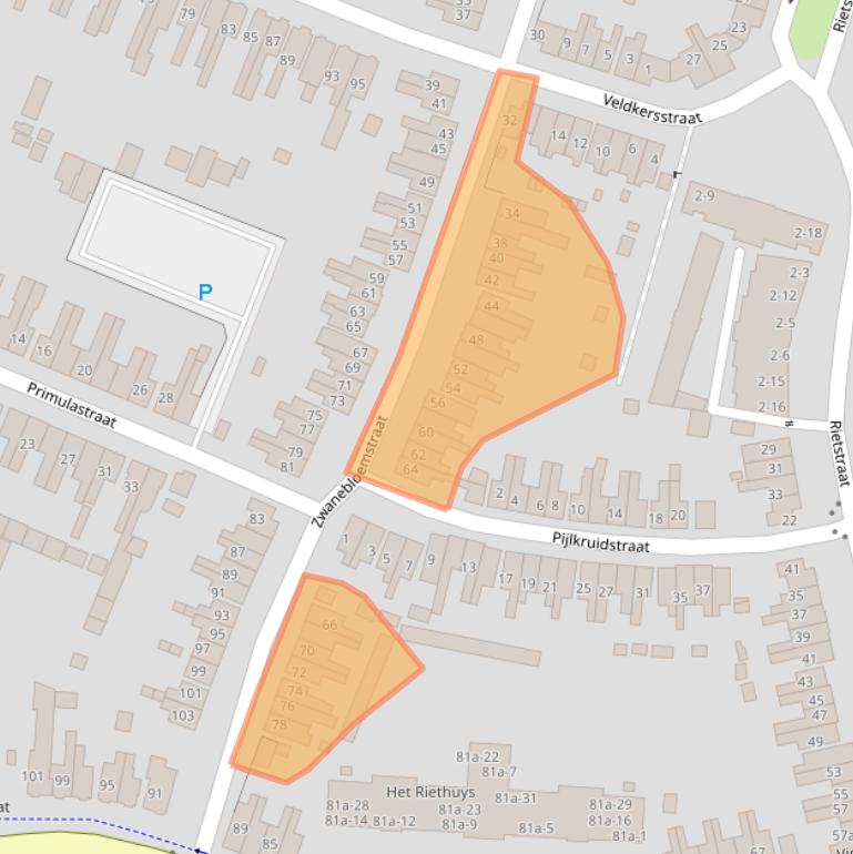 Kaart van postcodegebied 7601XT.