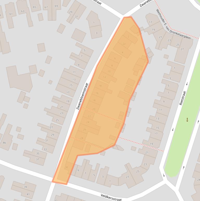 Kaart van postcodegebied 7601XV.