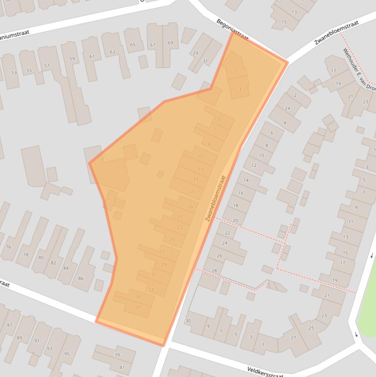 Kaart van postcodegebied 7601XZ.