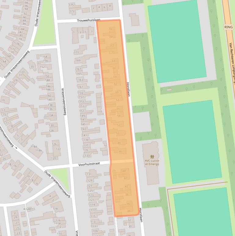 Kaart van postcodegebied 7602AN.