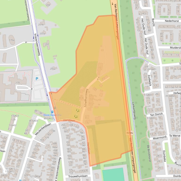 Kaart van postcodegebied 7602AR.