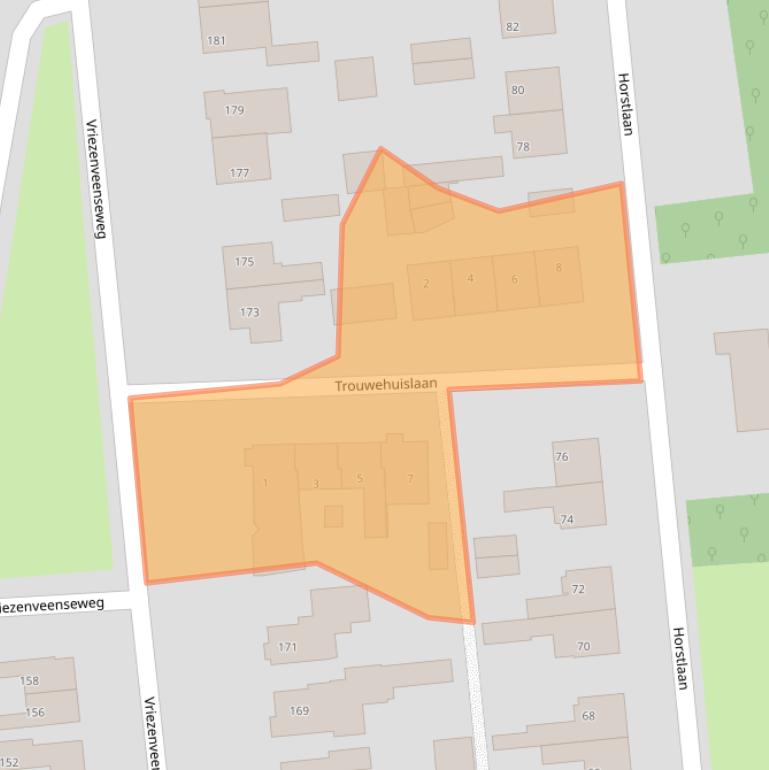 Kaart van postcodegebied 7602AS.