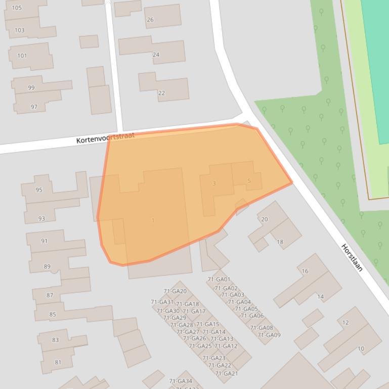 Kaart van postcodegebied 7602AT.
