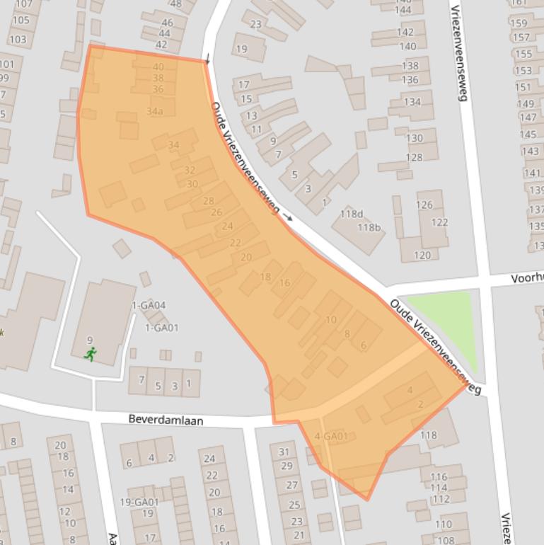 Kaart van postcodegebied 7602AW.