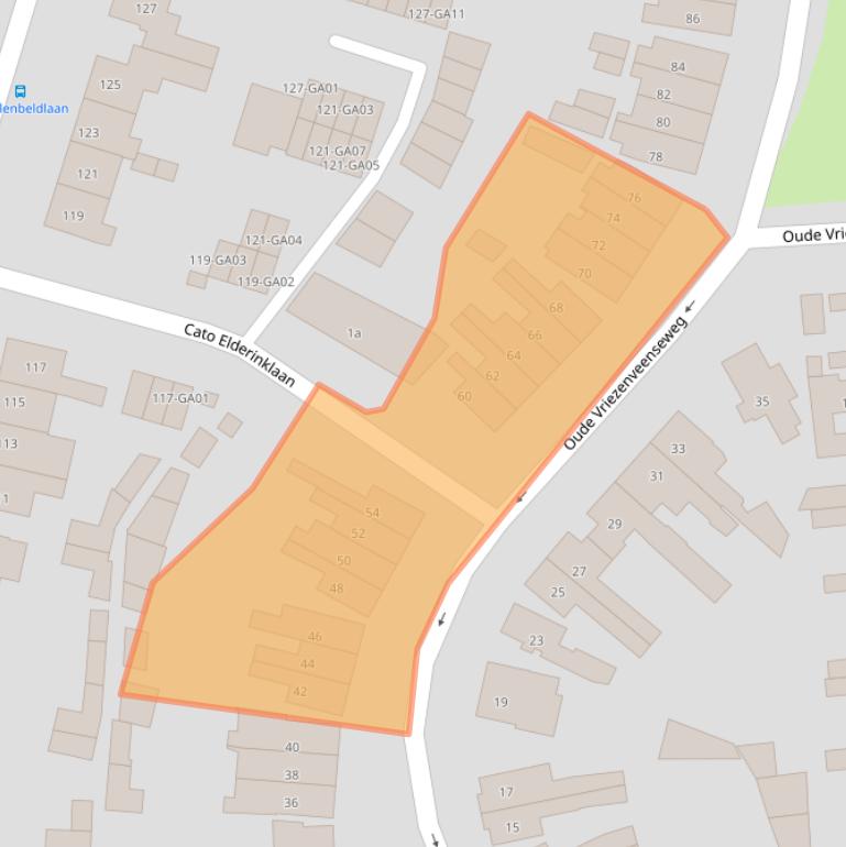 Kaart van postcodegebied 7602AX.