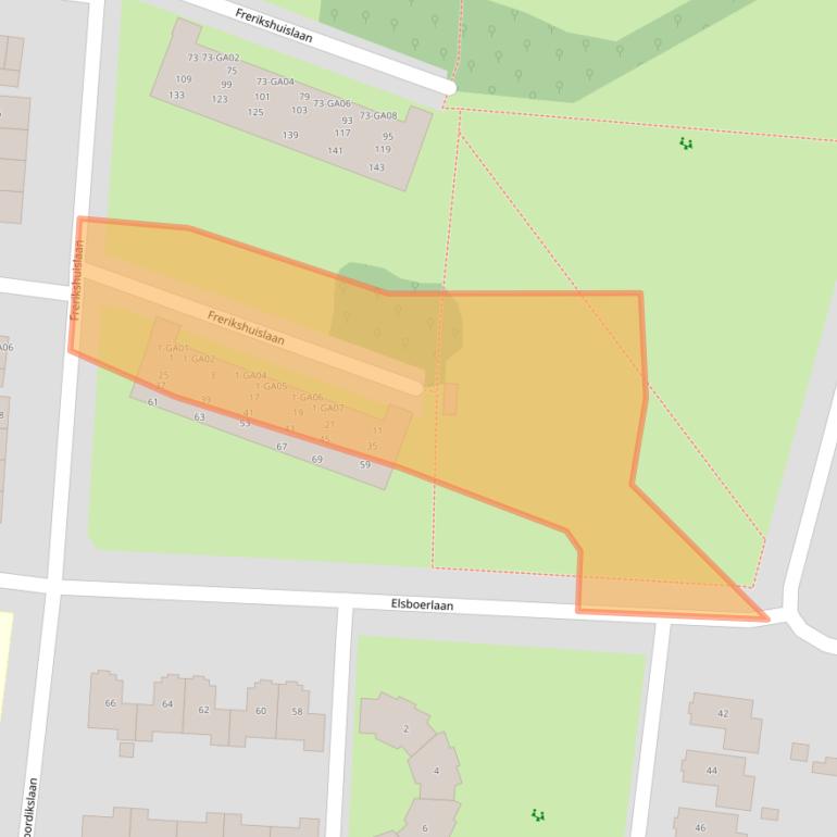 Kaart van postcodegebied 7602BA.