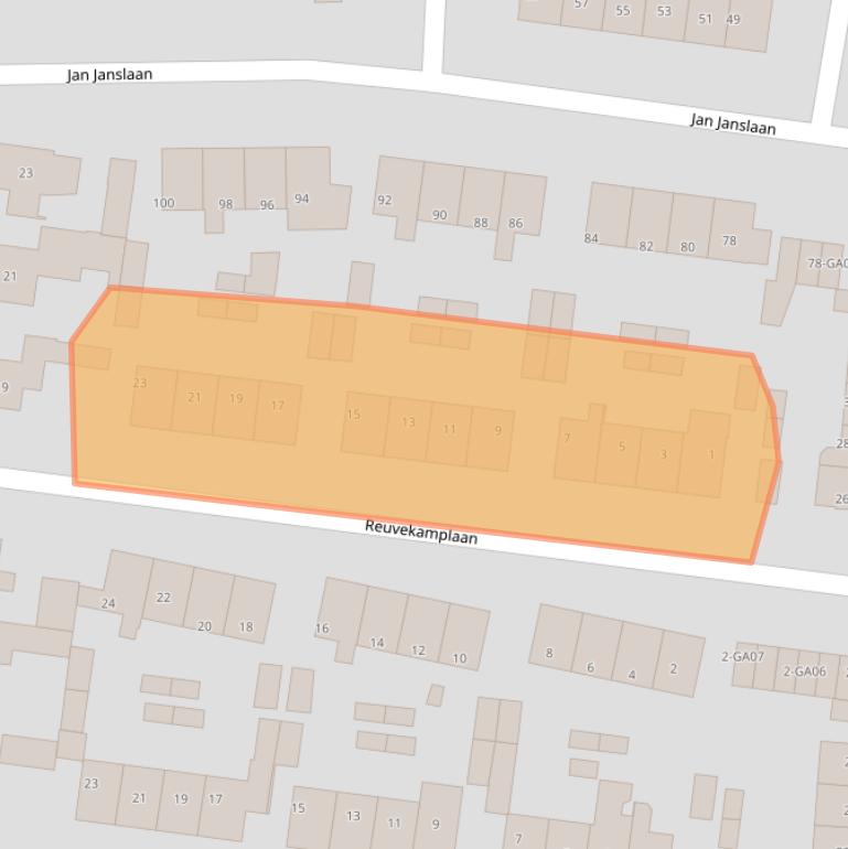 Kaart van postcodegebied 7602BJ.