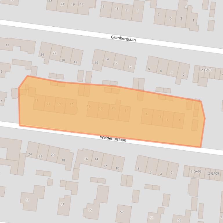 Kaart van postcodegebied 7602BN.