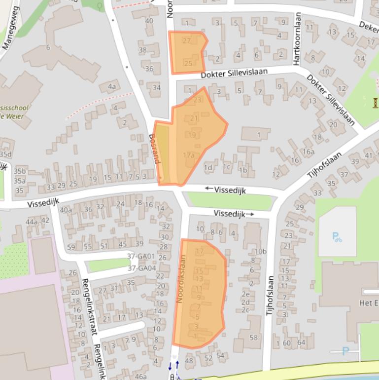 Kaart van postcodegebied 7602CA.