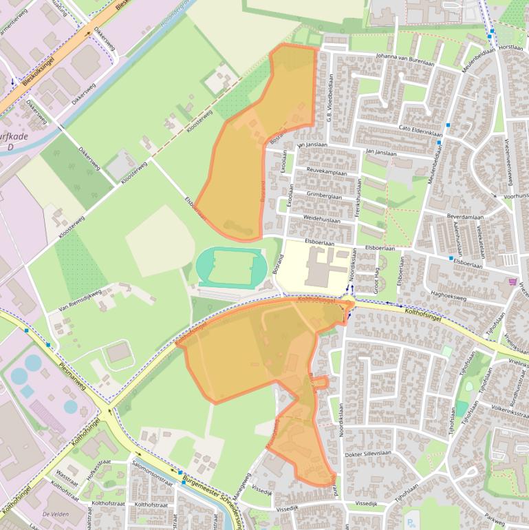 Kaart van postcodegebied 7602CH.