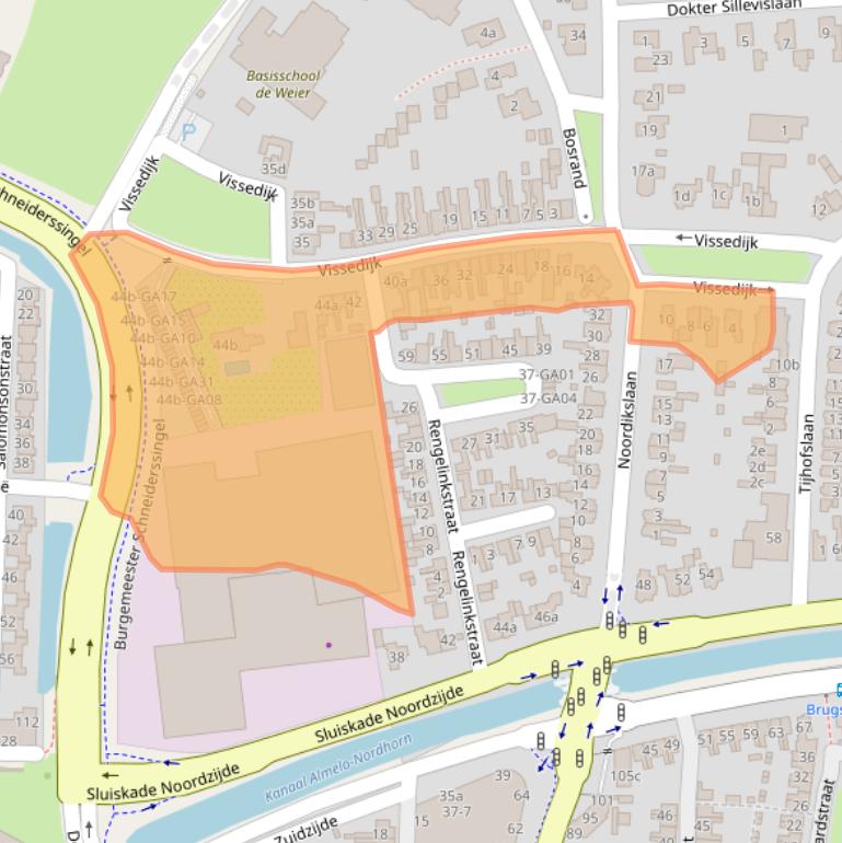 Kaart van postcodegebied 7602CR.
