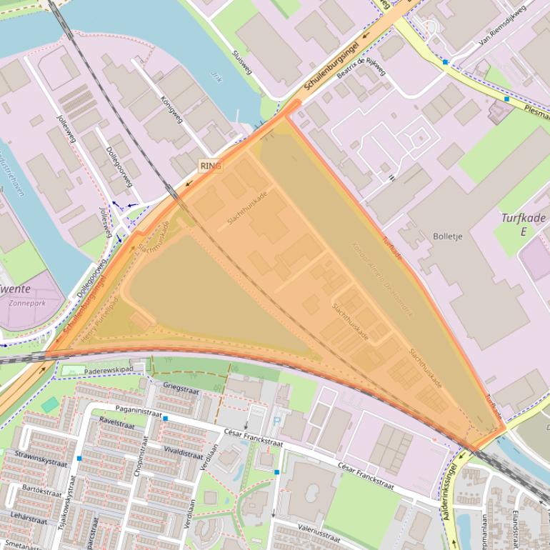 Kaart van postcodegebied 7602CV.