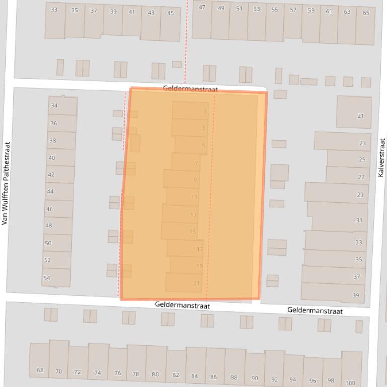 Kaart van postcodegebied 7602DH.