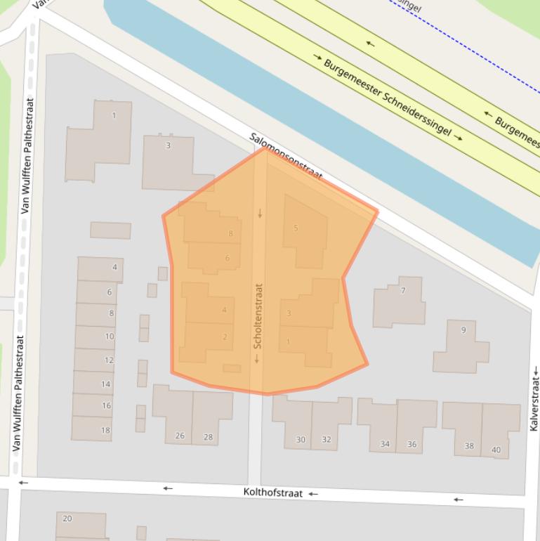 Kaart van postcodegebied 7602DK.