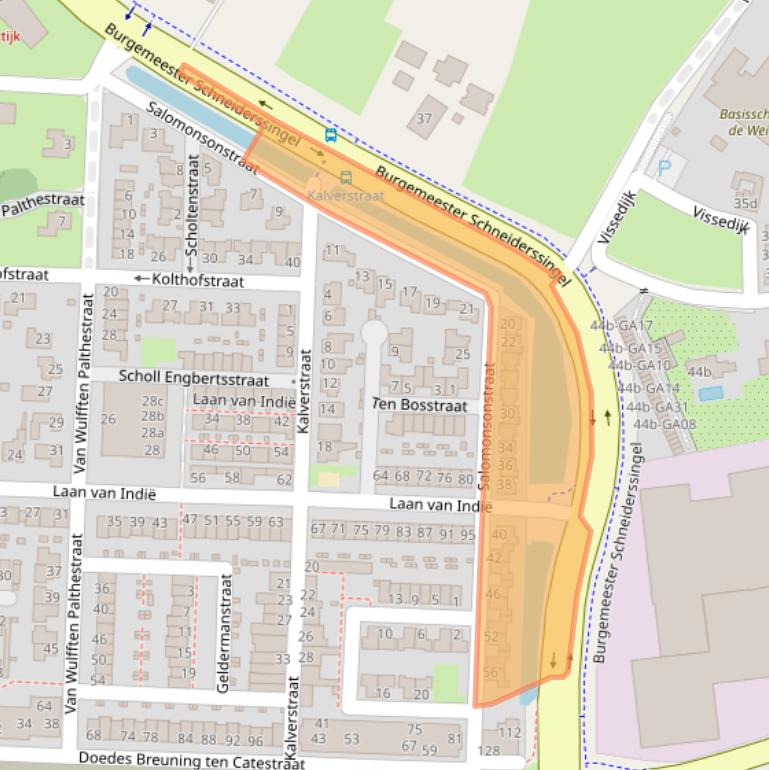 Kaart van postcodegebied 7602DP.