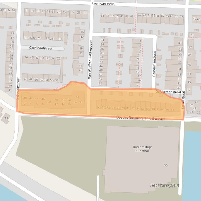 Kaart van postcodegebied 7602DT.