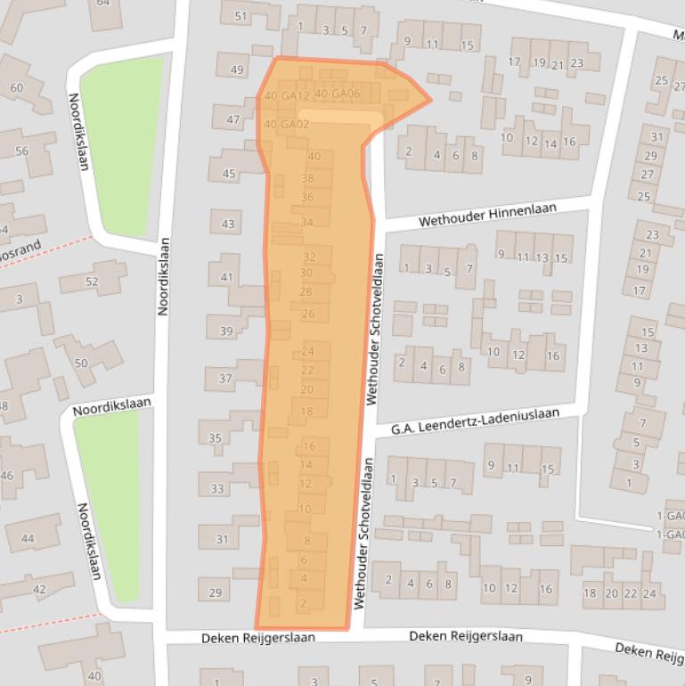 Kaart van postcodegebied 7602EX.